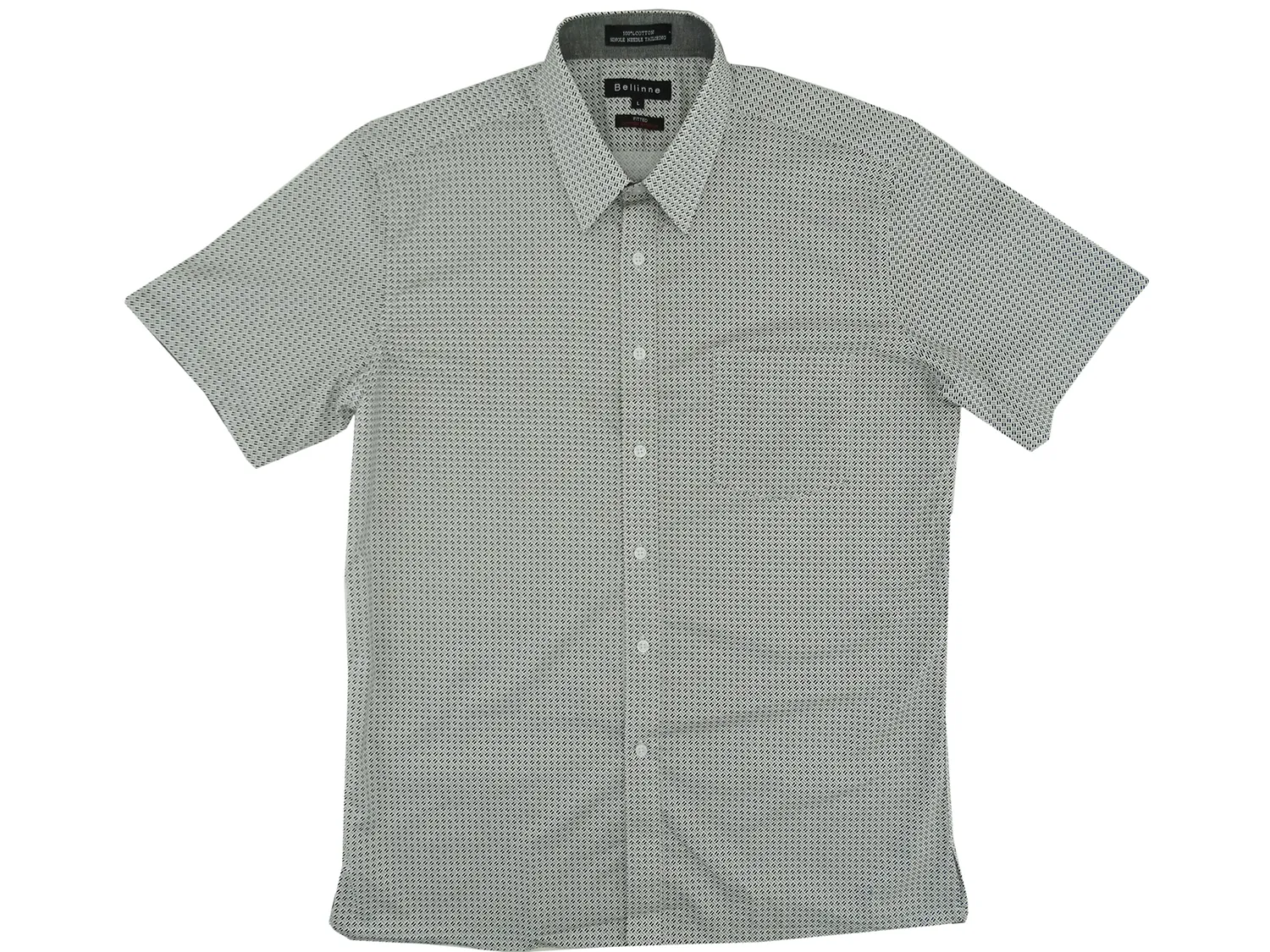 265-145 Bellinne S/Sleeve Men's Printed Shirt Multicolor - S-XXXL