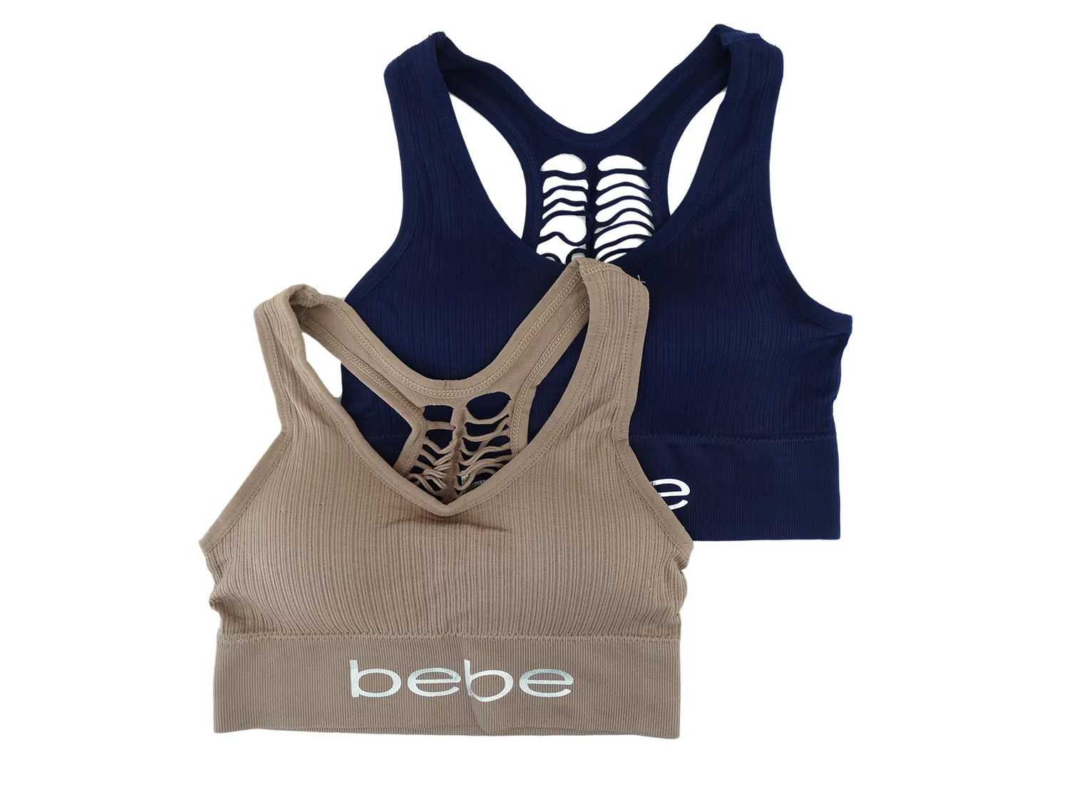 2PKBRA2303, Bebe Ladies 2pk Seamless Bra-Asstd (S-XL)