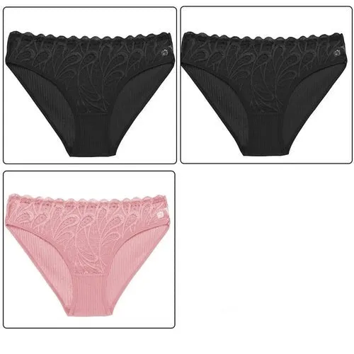 3pcs/lot Cotton Panties Women Comfortable Underwear Sexy Low-rise
