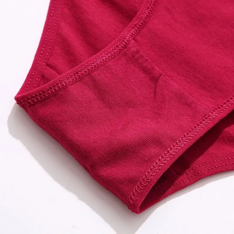 5PCS Cotton Panties Women Sexy Transparent Heart