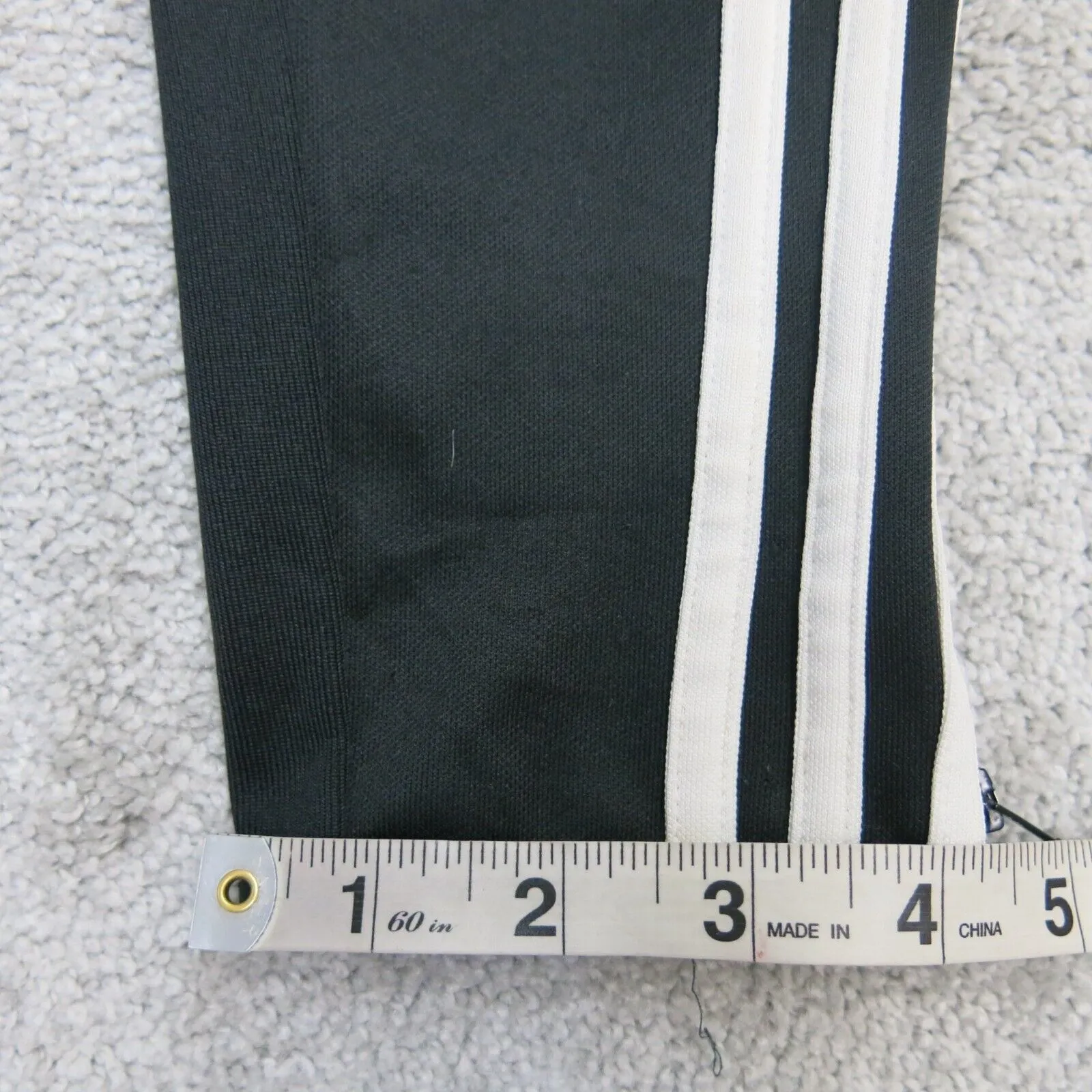 Adidas Womens Activewear Track Pant Climacool Elastic Waist 3 Striped Black SZ S