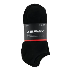 Airwalk Men's White Ankle Socks, 10-Pack