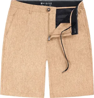 Alpha Mens Hybrid Shorts - Yarn Dye Khaki