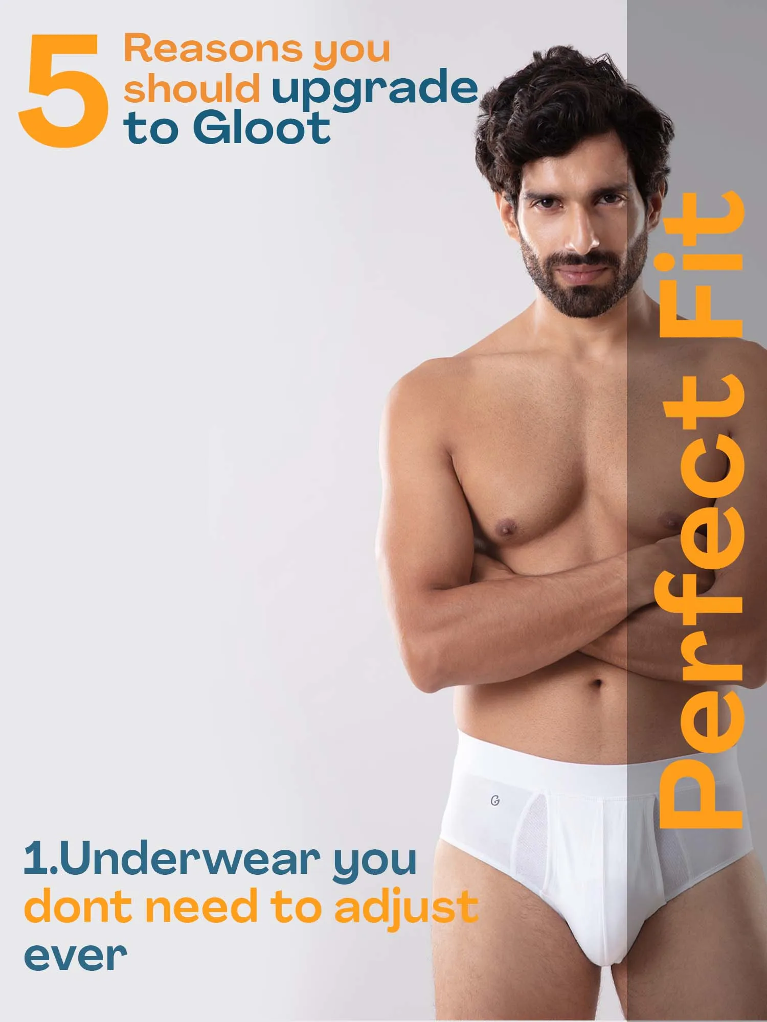 Anti Odor Cotton Tencel Cooling Brief - White