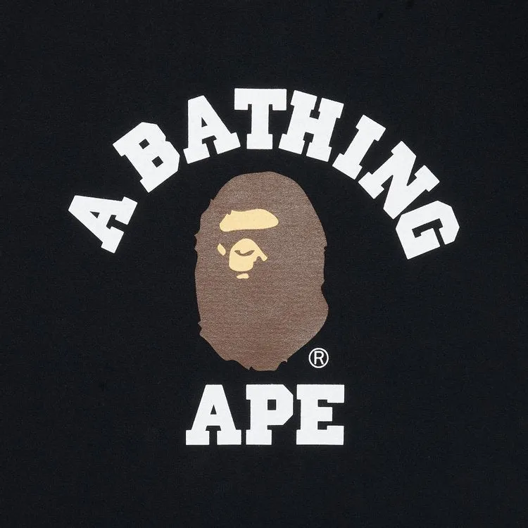 BAPE College Tee 'Black', black