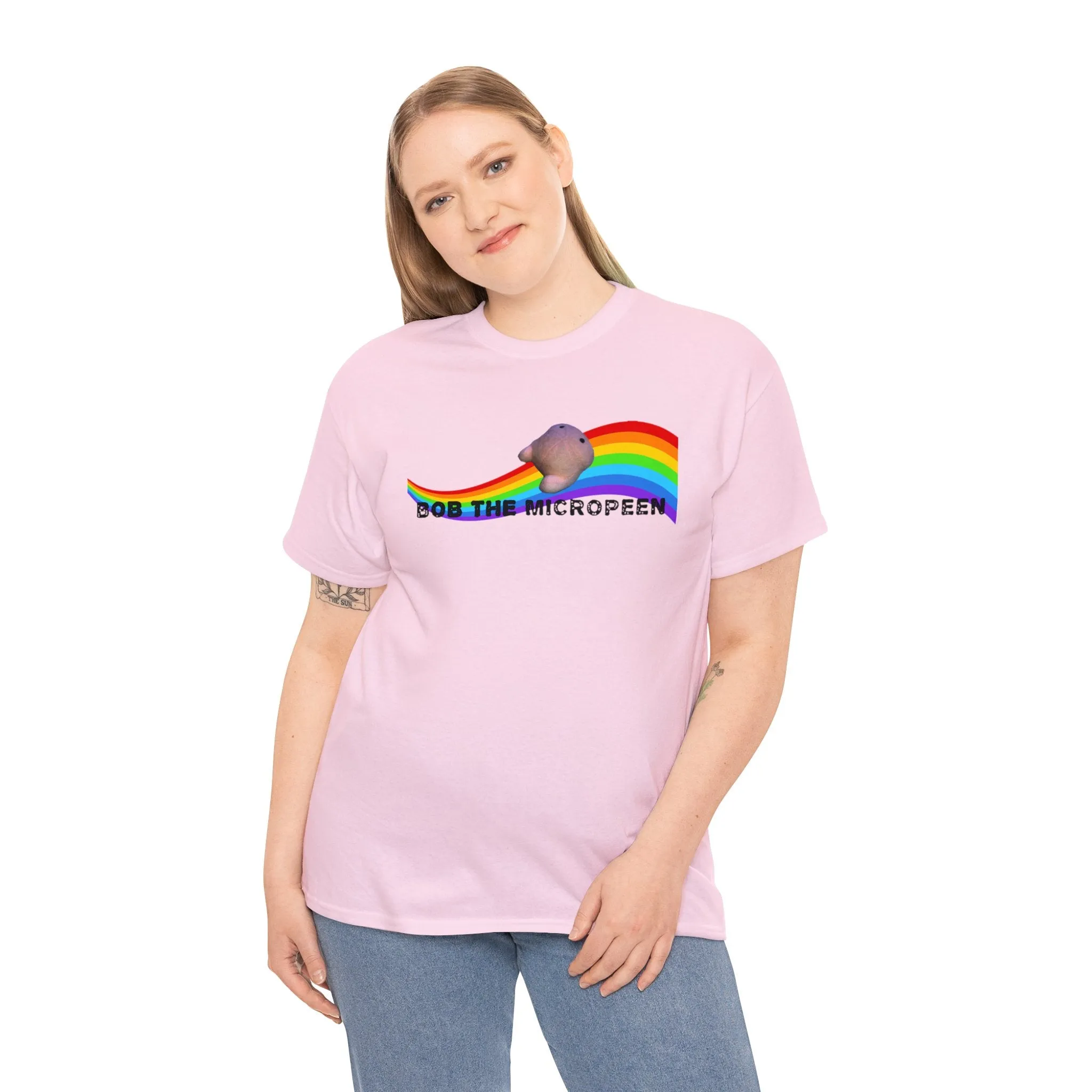 Bob the Micropeen - Rainbow Little Guy Plus Size Unisex T-Shirt
