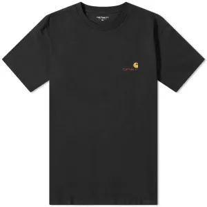 Carhartt WIP American Font T-Shirt, Black