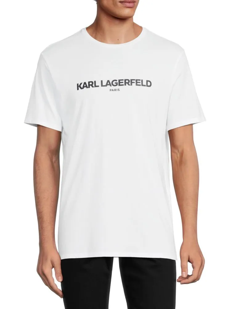 Core Logo T-shirt Karl Lagerfeld Paris, white