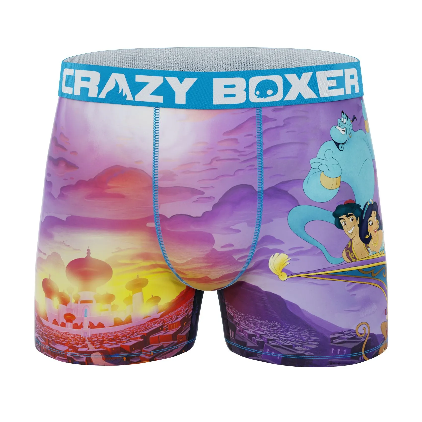 CRAZYBOXER  Disney Aladdin Character Men's Boxer Briefs (Creative Packaging)