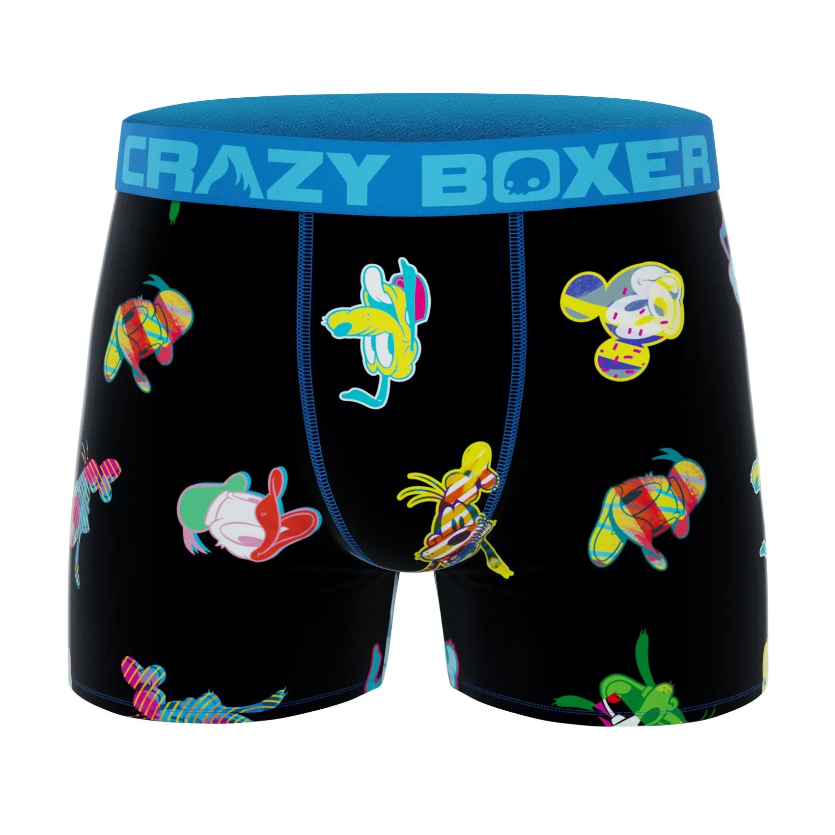 CRAZYBOXER Disney Classic Black Men's Boxer Briefs  (3 Pack)