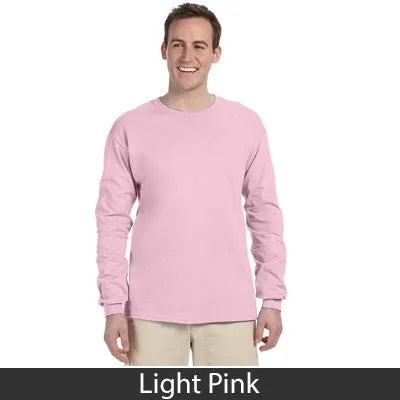Delta Sigma Phi Long-Sleeve Shirt, 2-Pack Bundle Deal - Gildan 2400 - TWILL