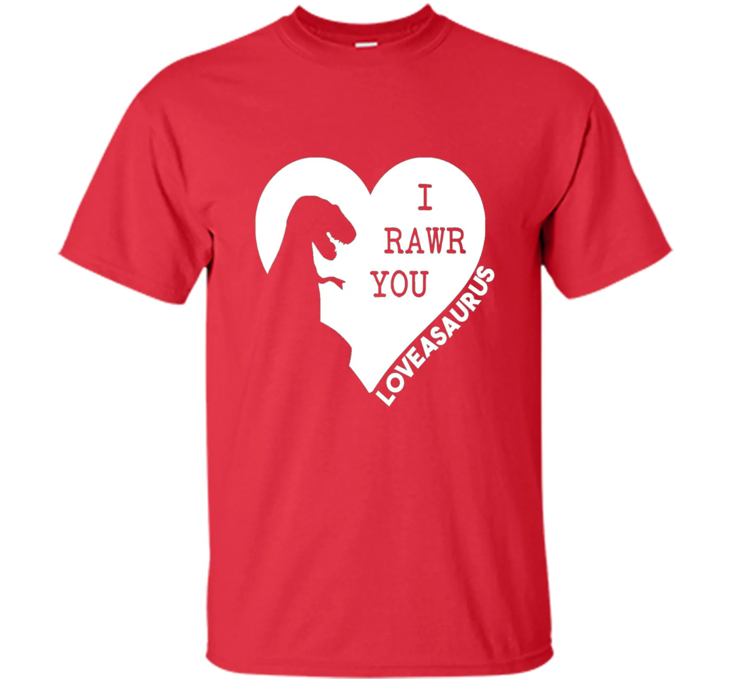 Dinosaur Valentine's Day T-Shirt Dino Valentines Boys Girls