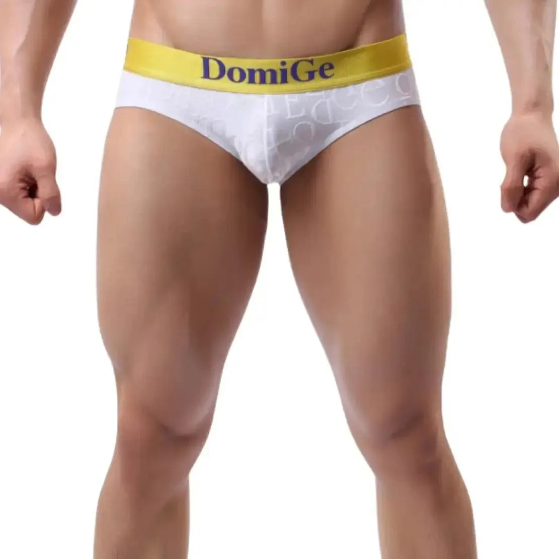 DomiGe Men's Bamboo Briefs Comfort Logo Waistband Male Underwear