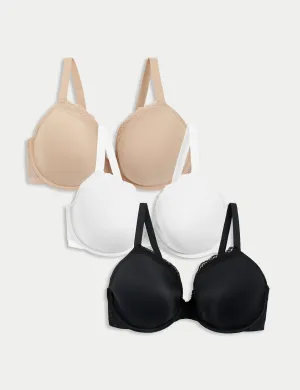F-H Marks & Spencer Plunge Underwire Bra Set 3 Sets