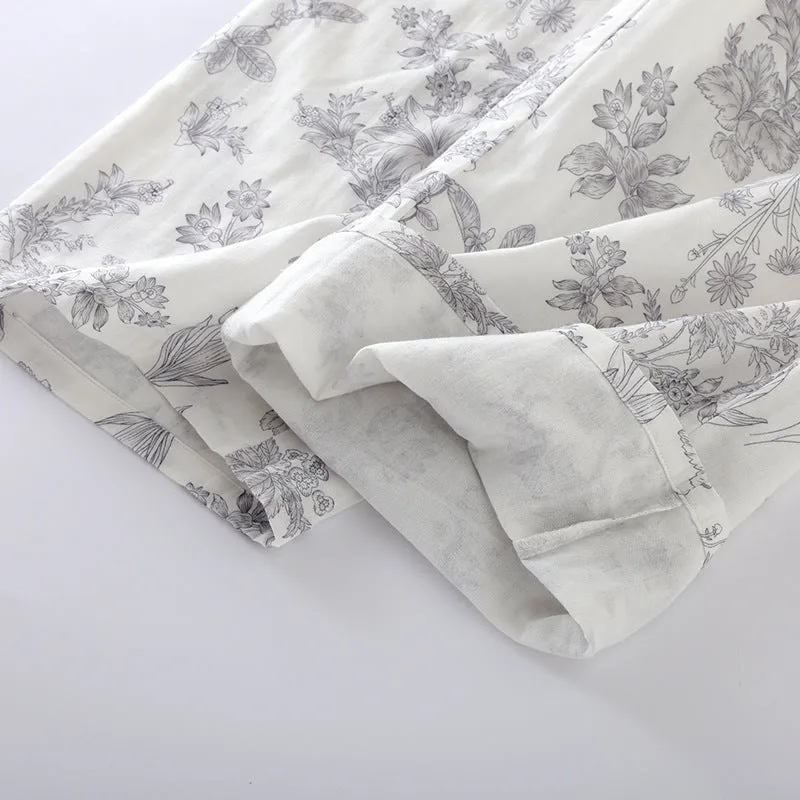 Hi Low Hem Cotton Pajama Set