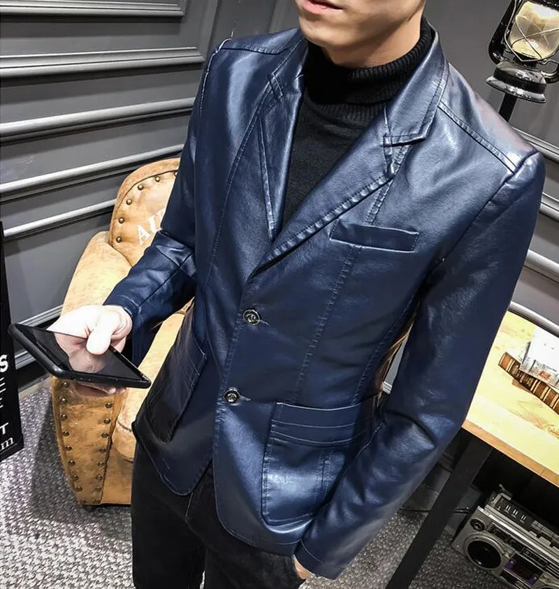 Leather Blazer Coat | Popular Male Apparel and Accessories