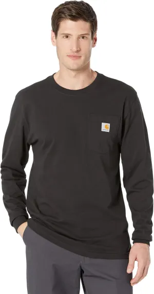 L/S Carhartt T-shirt with pockets for workwear, black