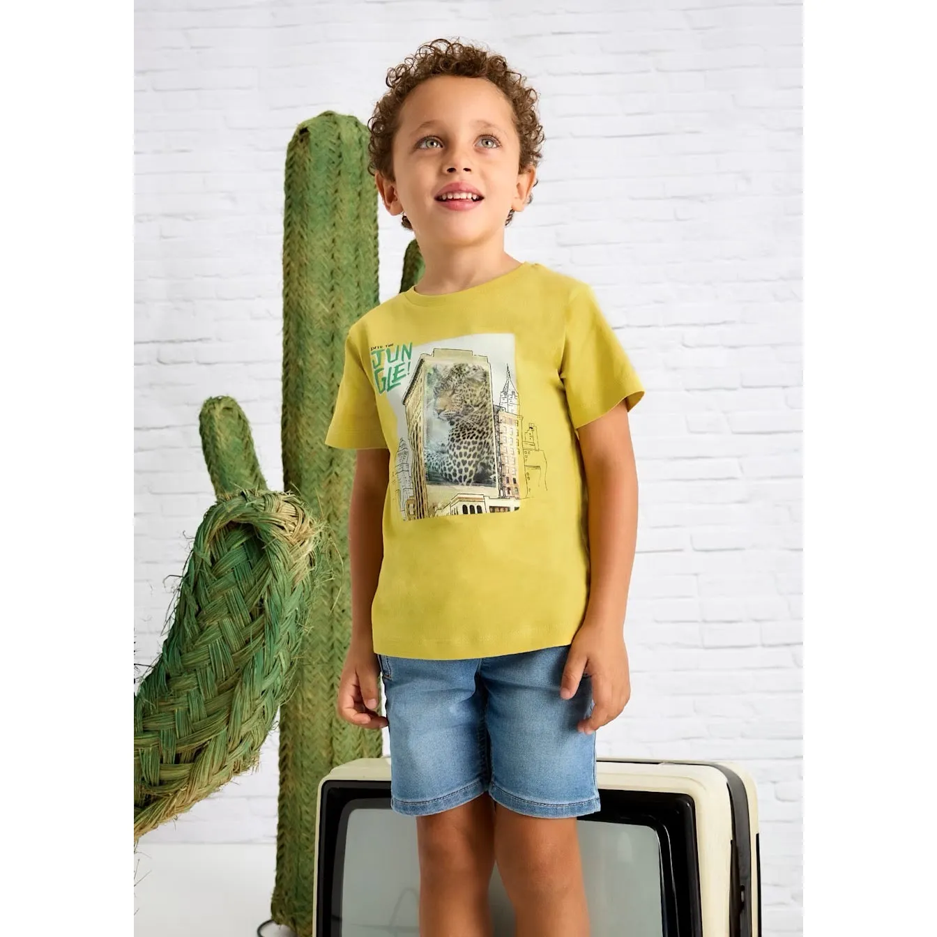 Mayoral Boys Lenticular Jungle T-Shirt 3043 Gold