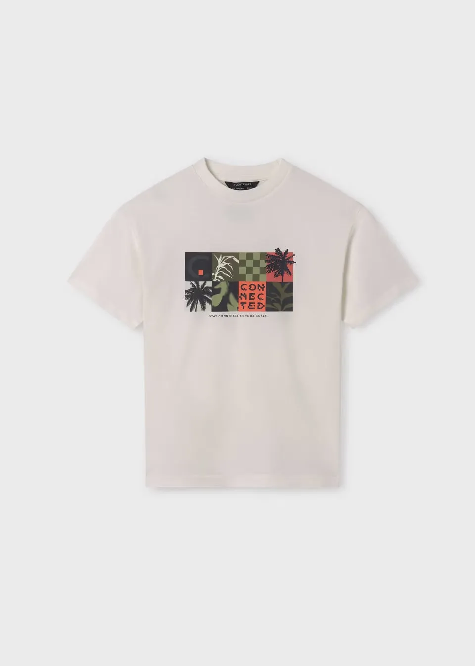 Mayoral Older Boys Connected T-Shirt 6038 Cream