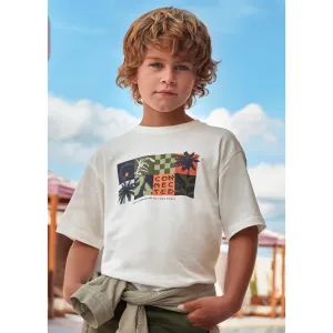 Mayoral Older Boys Connected T-Shirt 6038 Cream