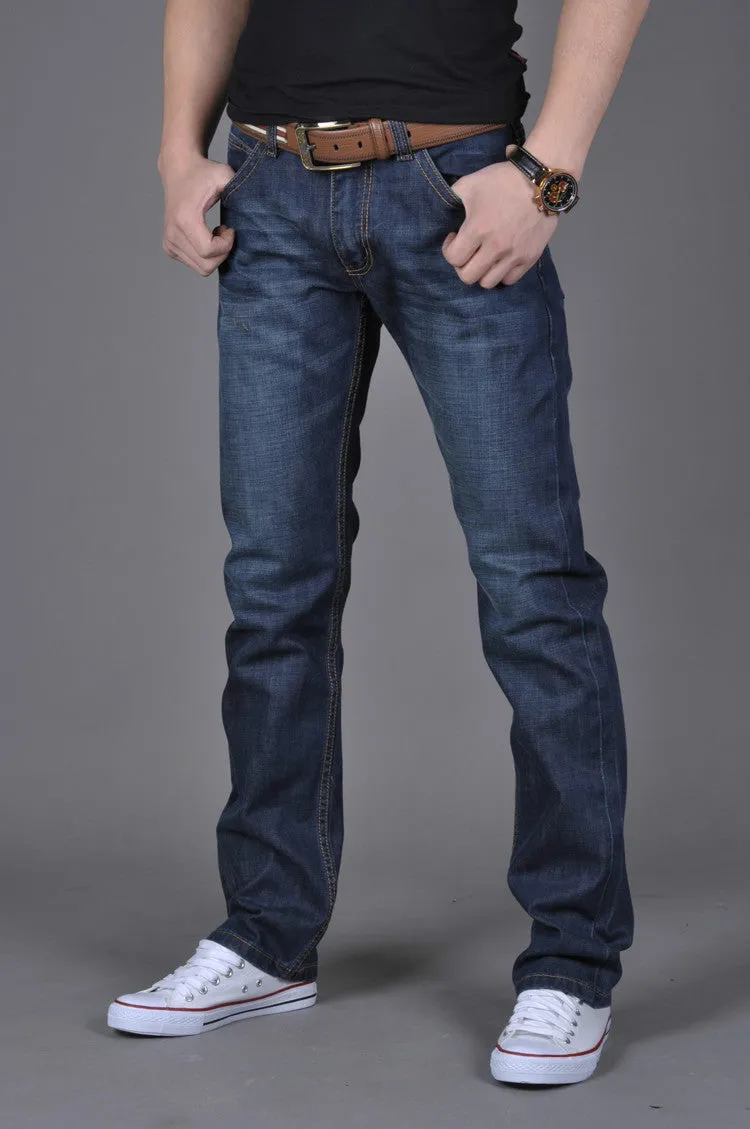 Men's Denim Trendy Straight-Leg Pants - GlamzLife