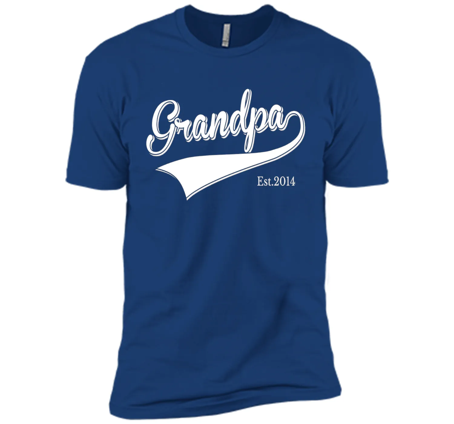 Men's Grandpa Est 2014 Father's Day T-Shirt New Grandpa dad Shirts