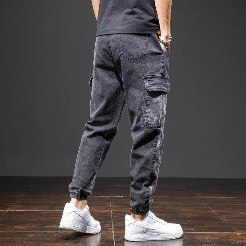 Men's Multi Pocket Baggy Cargo Jeans
