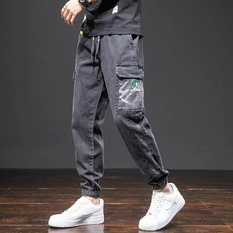 Men's Multi Pocket Baggy Cargo Jeans