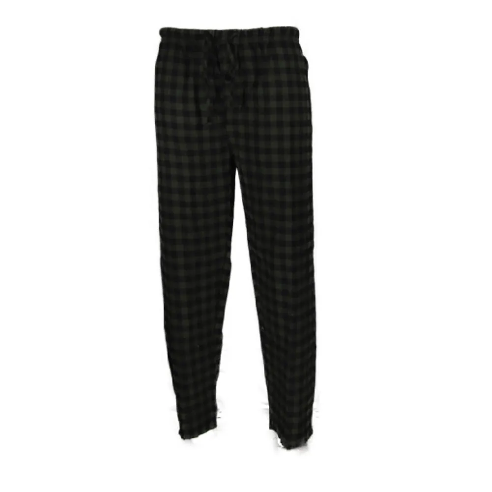 Men's Pajama Super Soft Sleep Pants Lounge Flannel Plaid Cozy PJ Bottoms