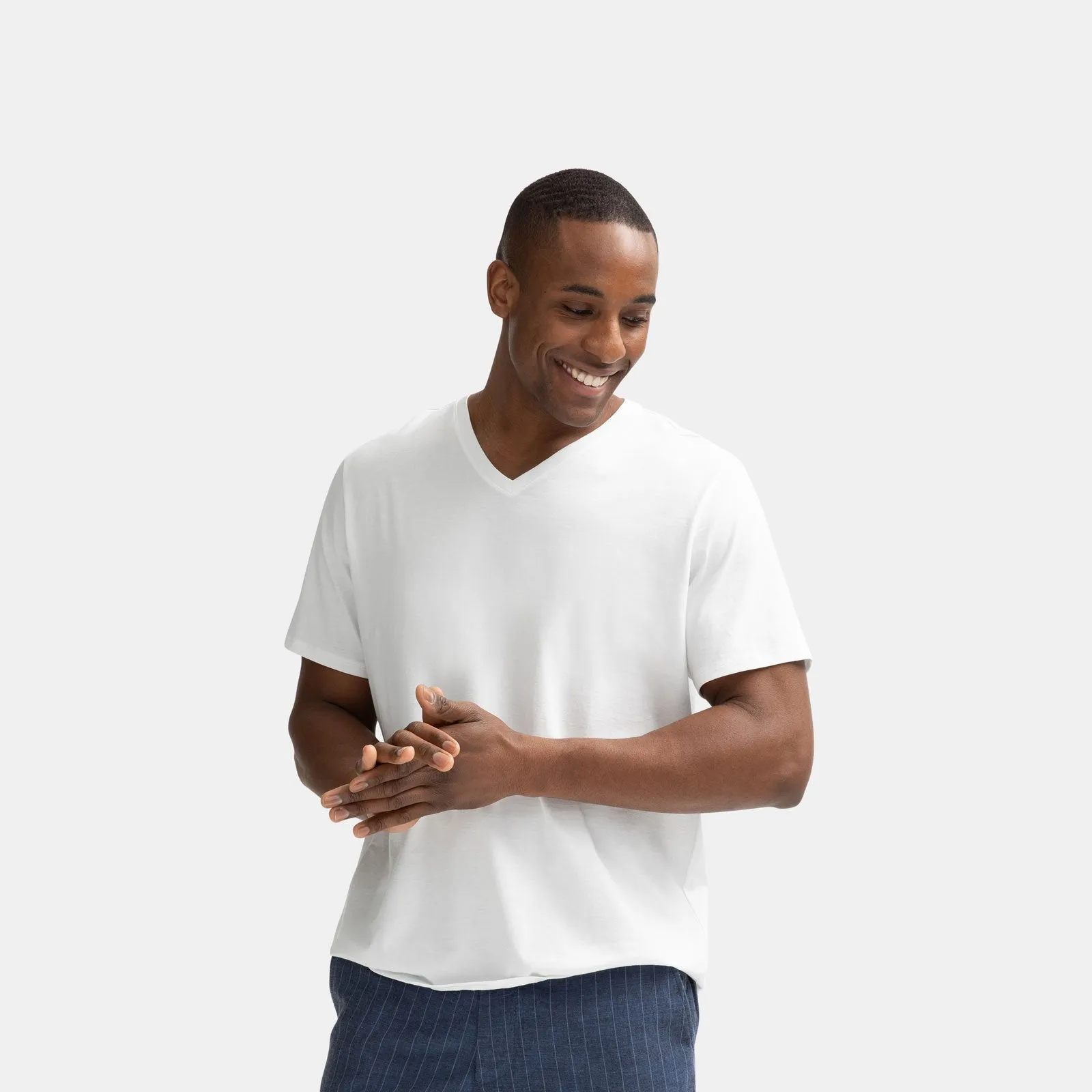 Men's Pima Cotton V-Neck T-Shirt 6-Pack