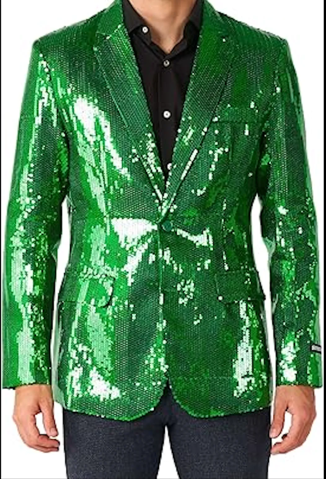 Men's Sequin NYE White Blazer Jackets