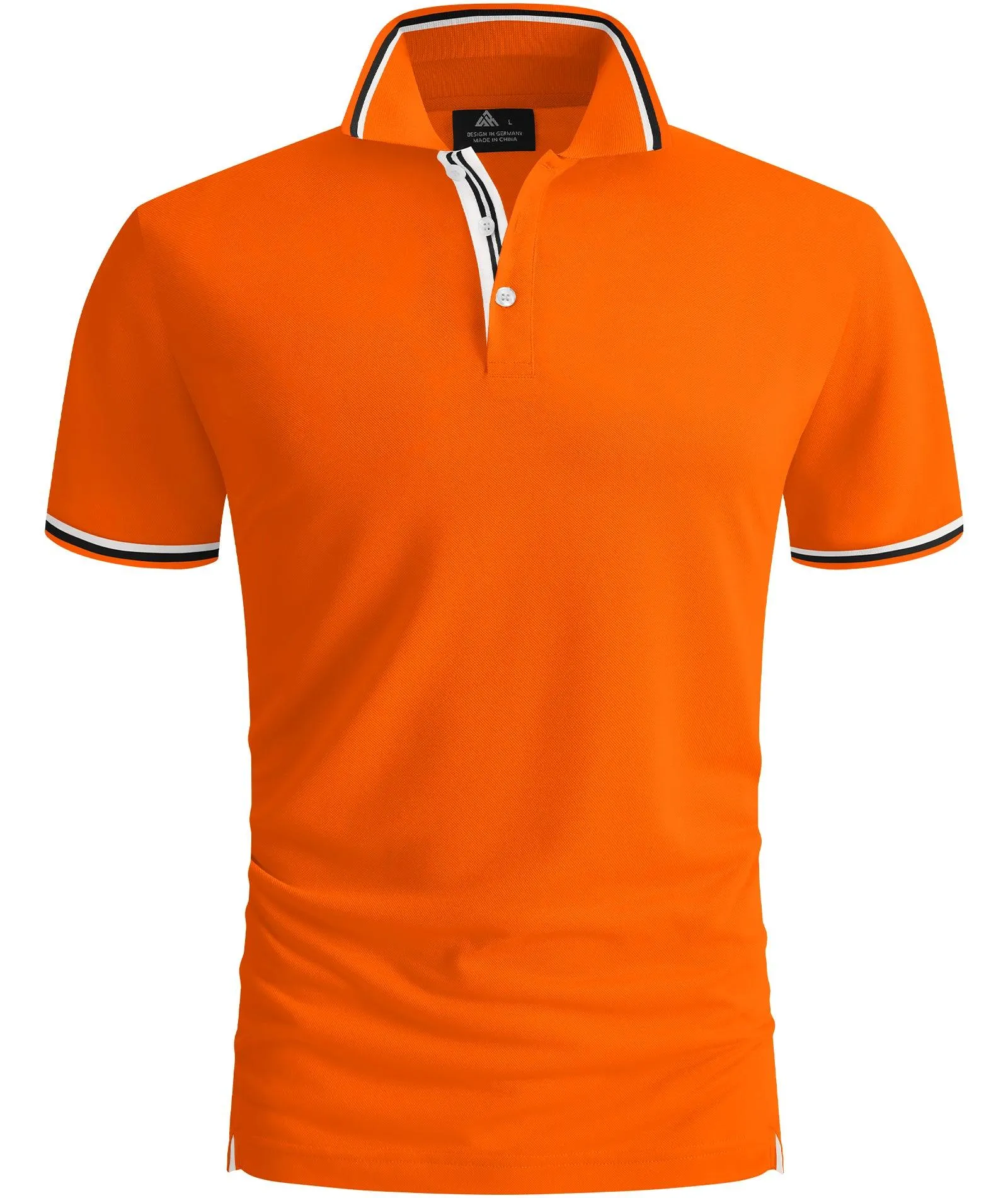 Men's Short Sleeve Button Up Polo Shirt-ZPK007121
