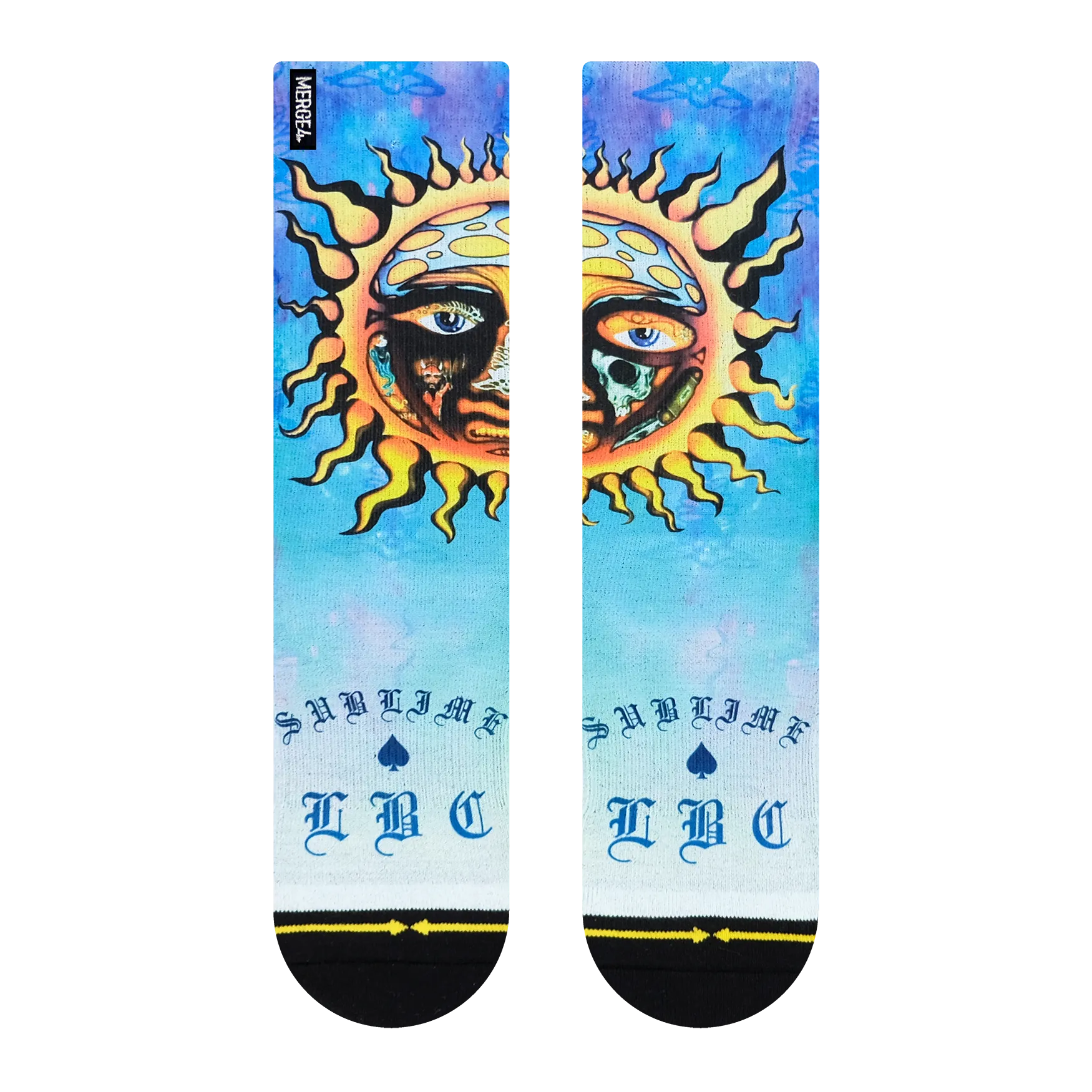Merge4 - Sublime Sun Blue Crew Sock