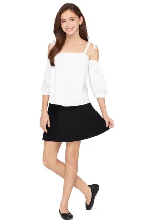 Milly Minis Structured Flare Skirt