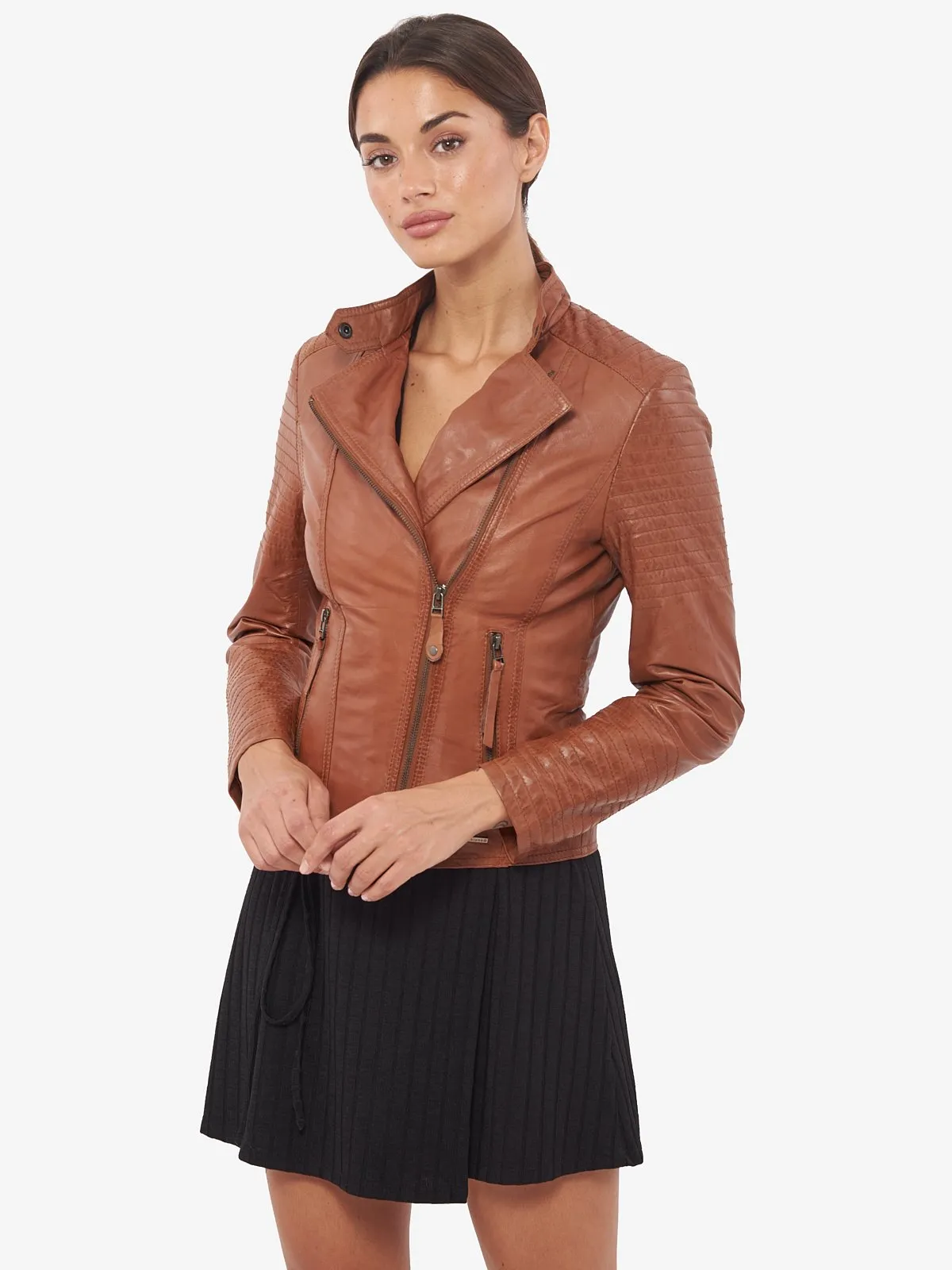 Moto Leather Jacket By TJS