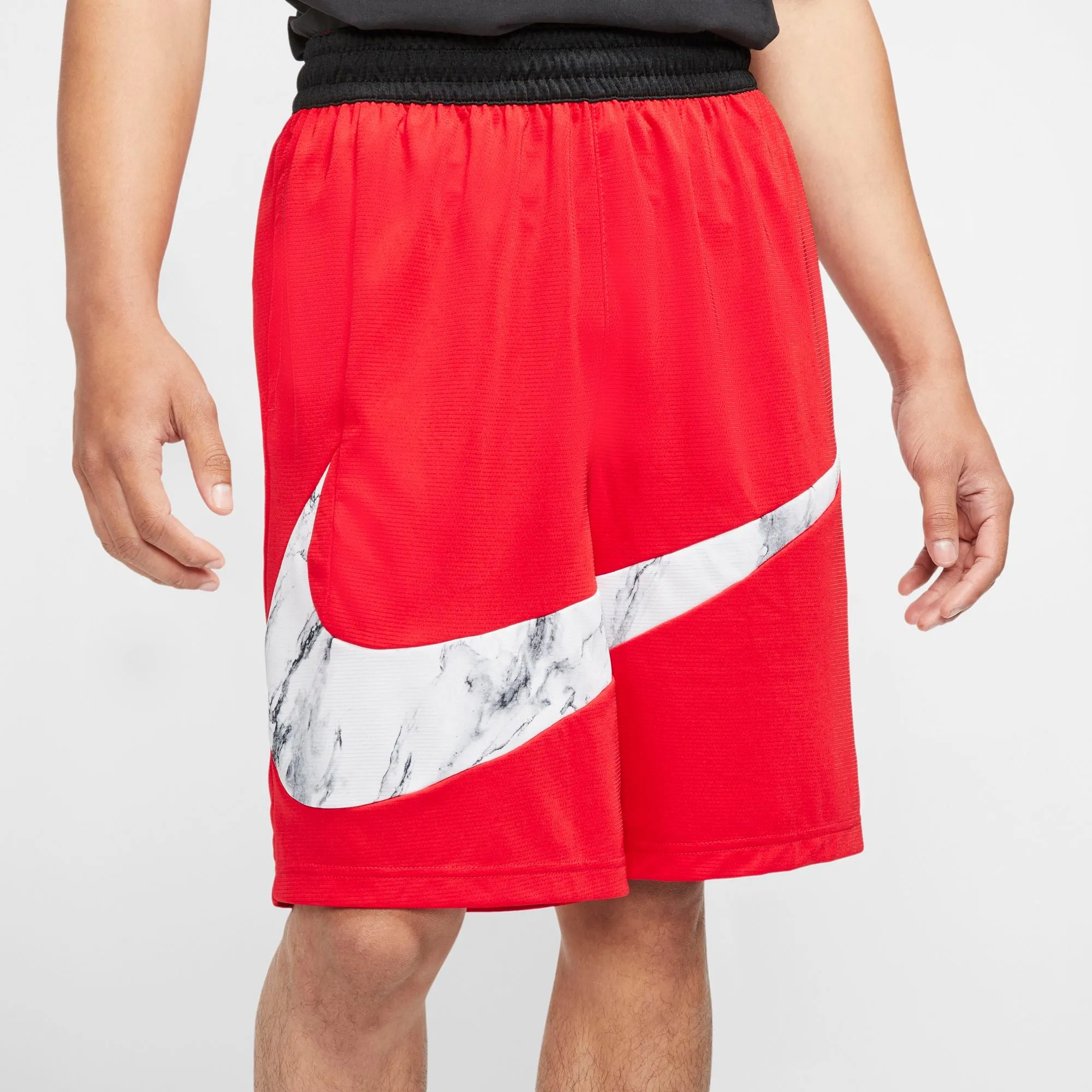 Nike Basketball Dri-Fit HBR Marble Shorts - University Red/White