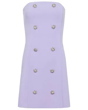 Pale Lilac Felda Bustier Dress