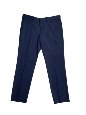 Perry Ellis Men's Slim Fit Stretch Washable Suit Dress Pants Navy Blue 38 x 32