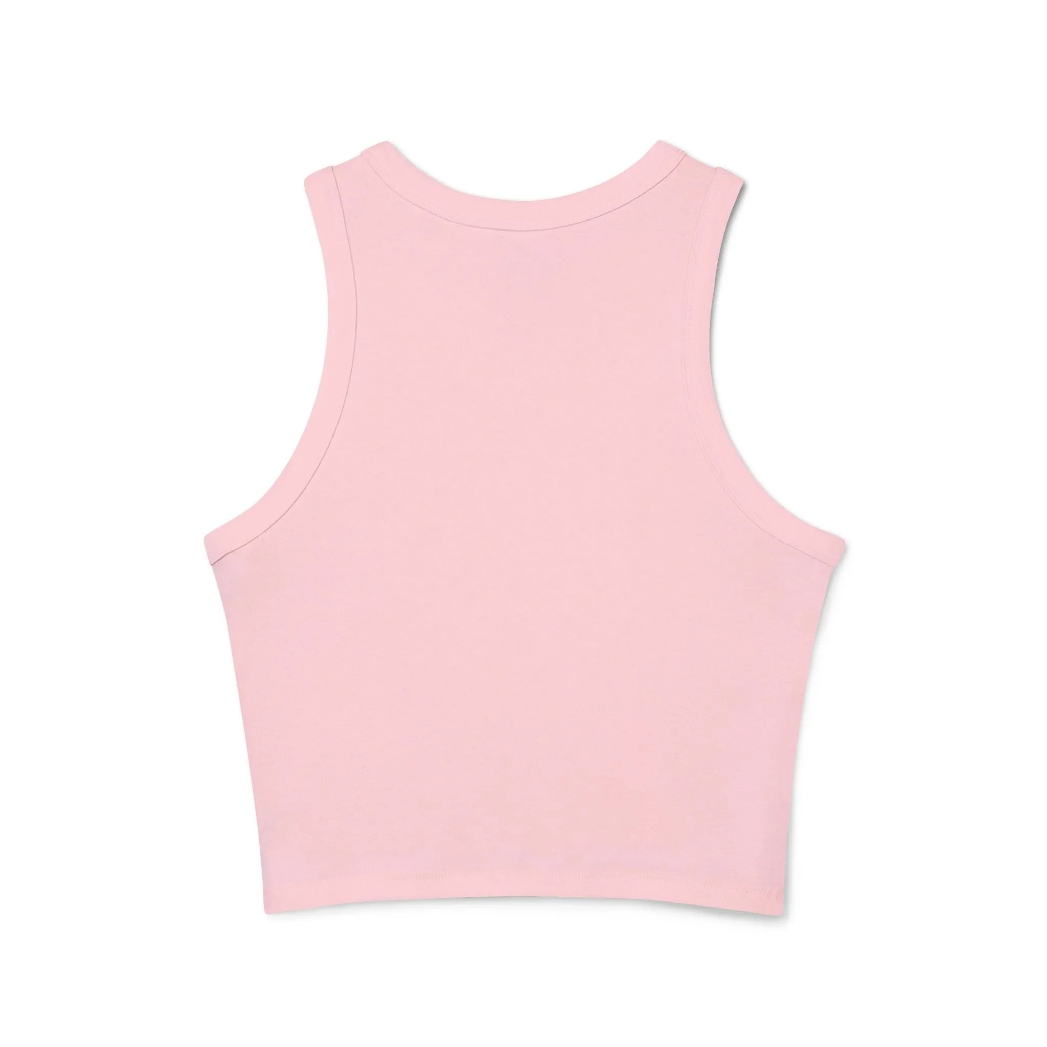 "Never Stop Playing" Micro Rib Racer Tank Top
