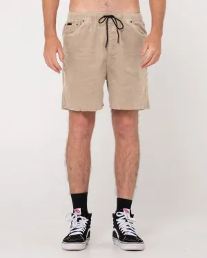 Rifts Cut Off Elastic Shorts