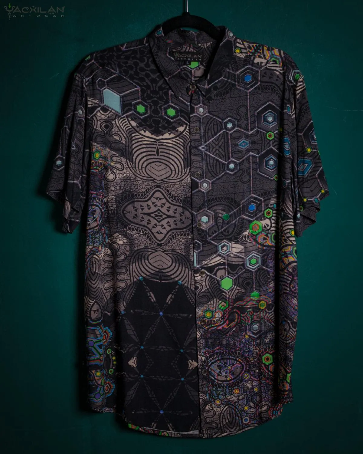 Shirt Men Half Sleeves / Viscose AOP - PSYGALAK