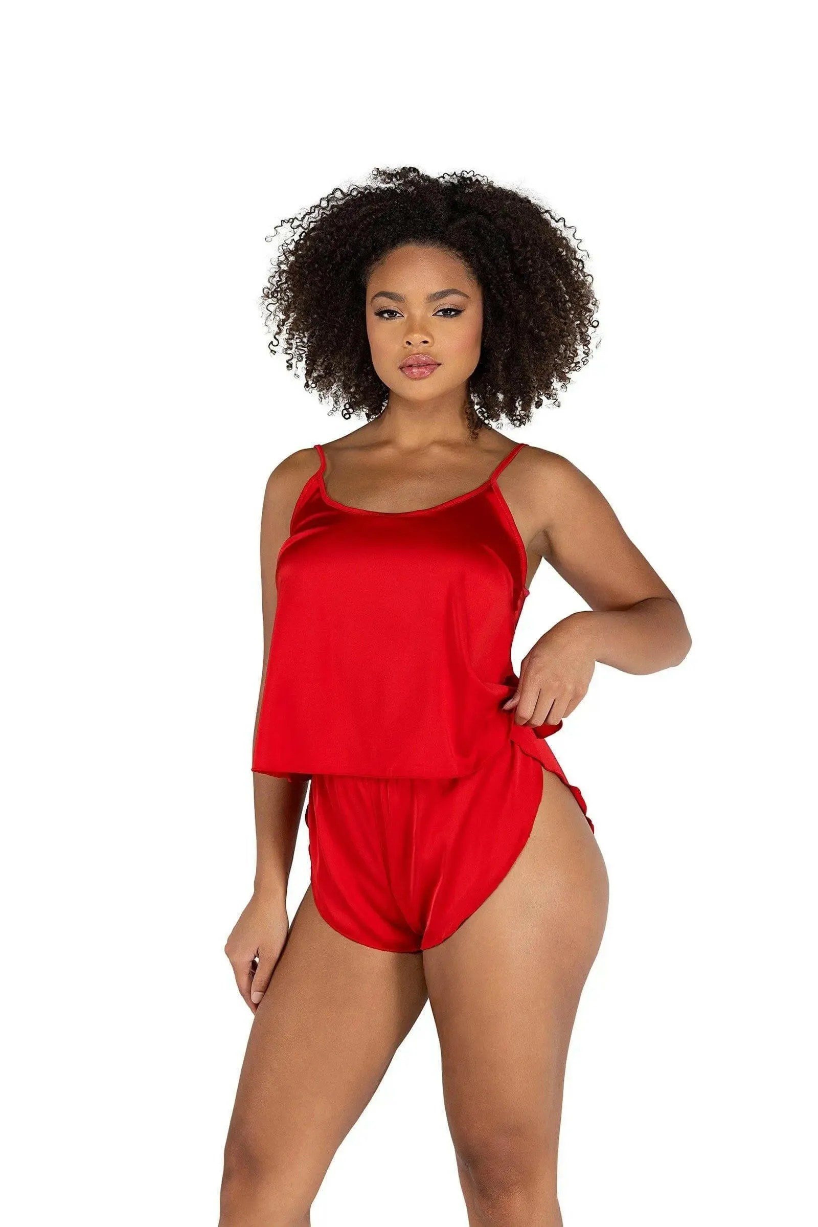 Soft Satin Tulip Short Set