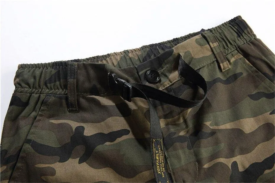 Streetwear Men's Camouflage Loose Fit Cargo Joggers