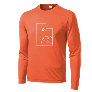 Utah With Pickleballs | Men's Long Sleeve Athletic Shirt | 100% Polyester