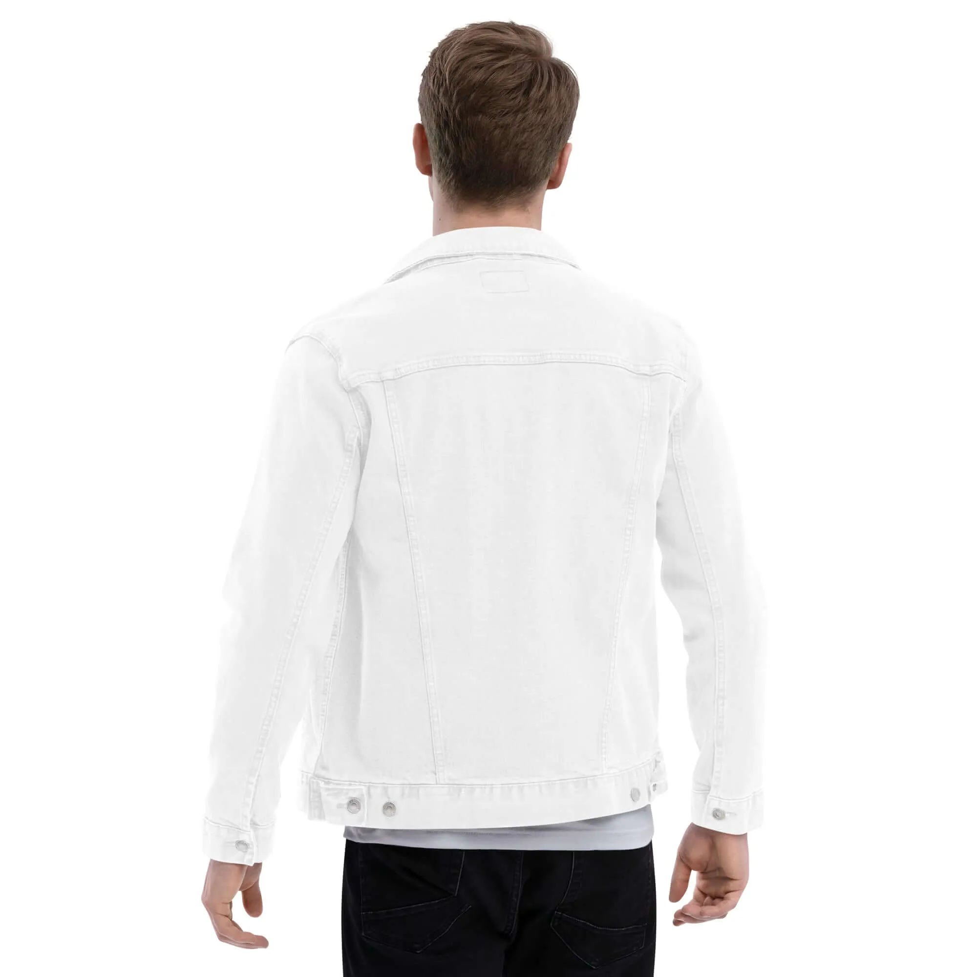 White Jean Jacket (Threadfast Apparel 370J)