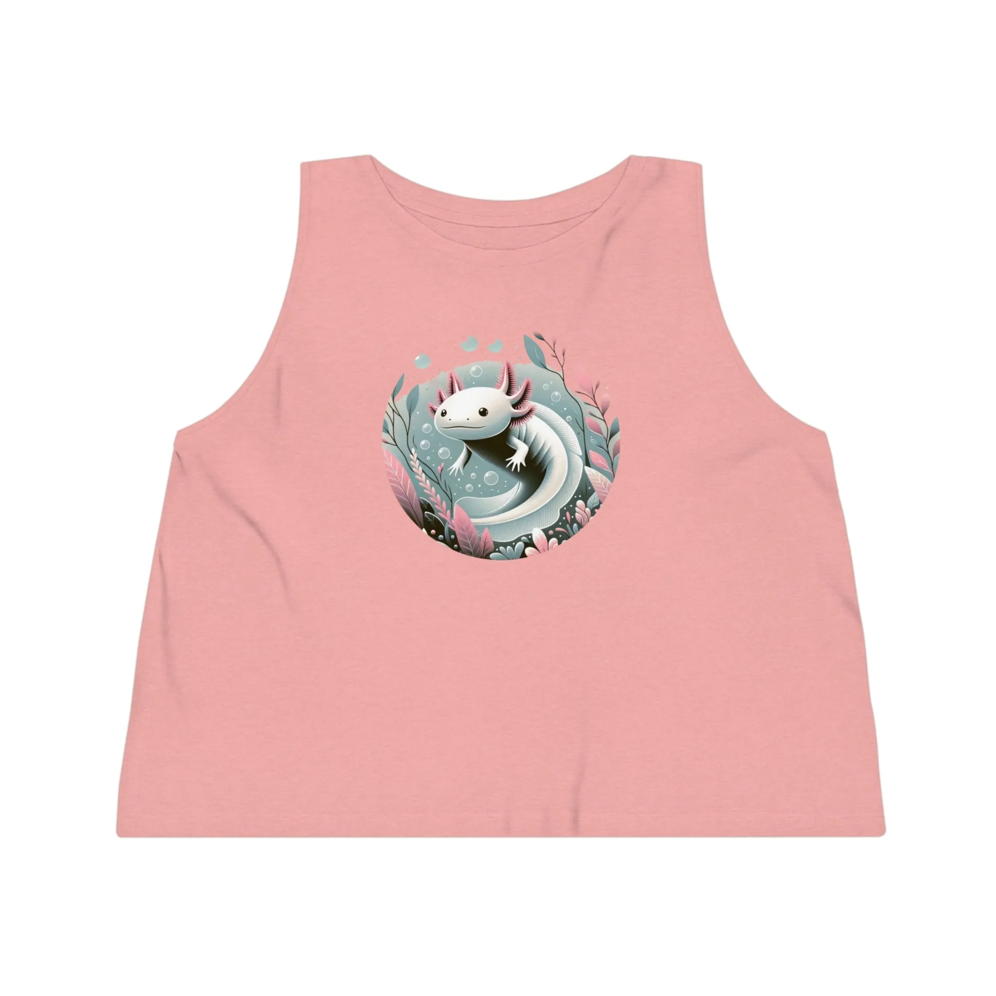 Women's Dancer Cropped Tank Top Axolotl