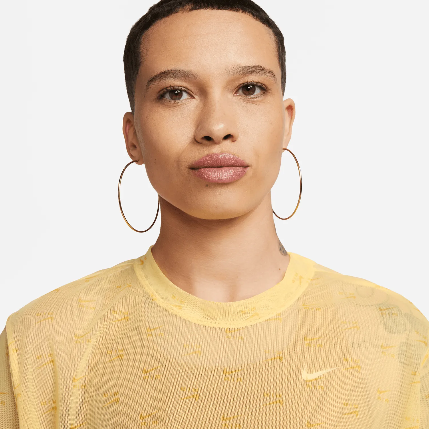 WOMEN'S NIKE AIR MESH SHORT SLEEVE CROP