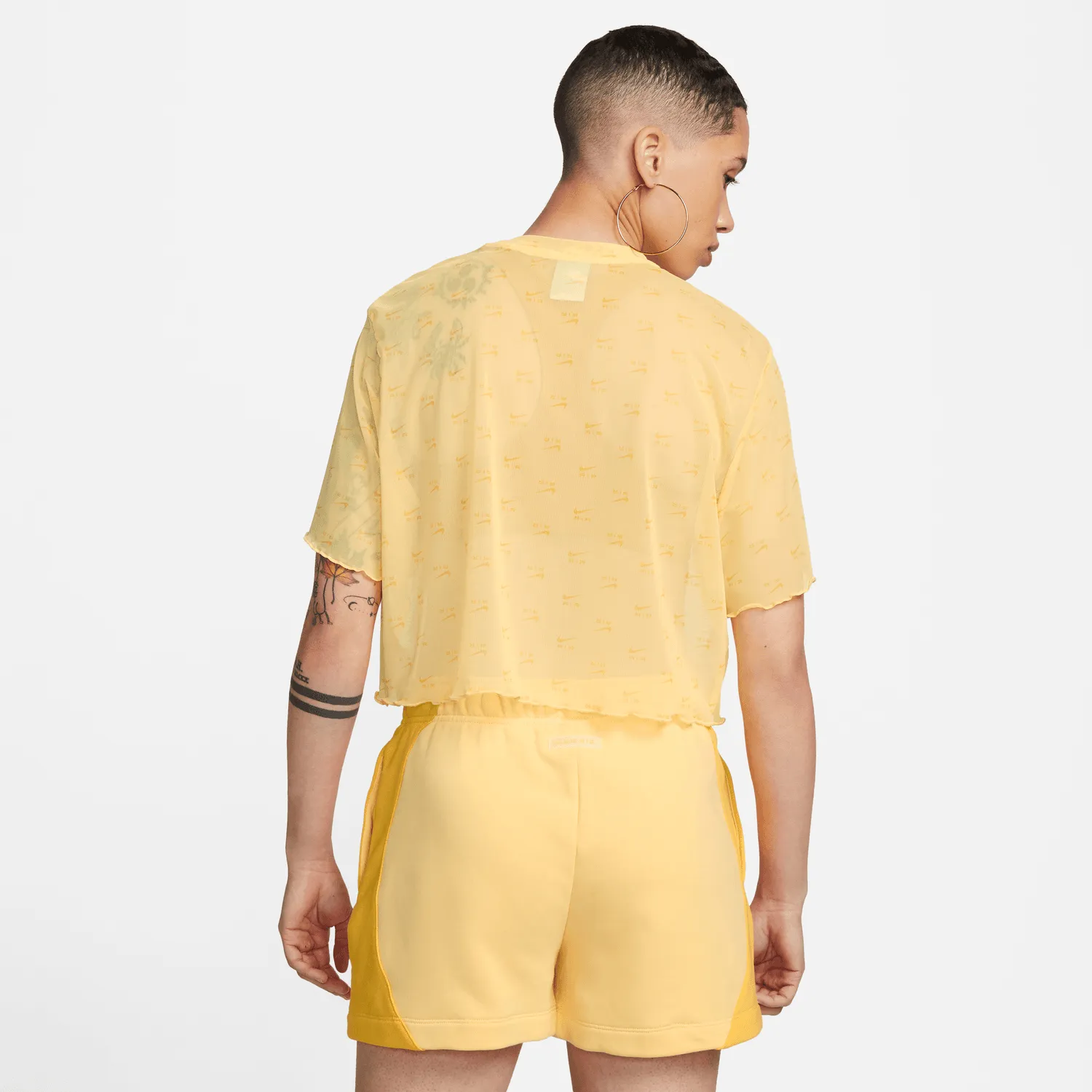 WOMEN'S NIKE AIR MESH SHORT SLEEVE CROP