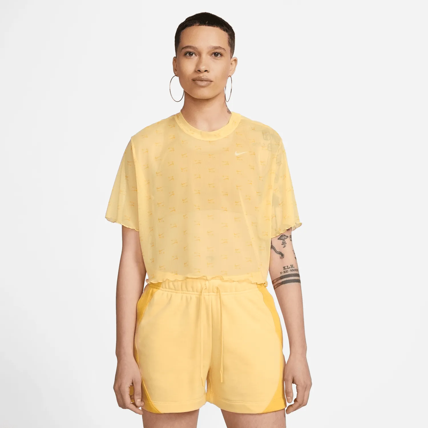 WOMEN'S NIKE AIR MESH SHORT SLEEVE CROP