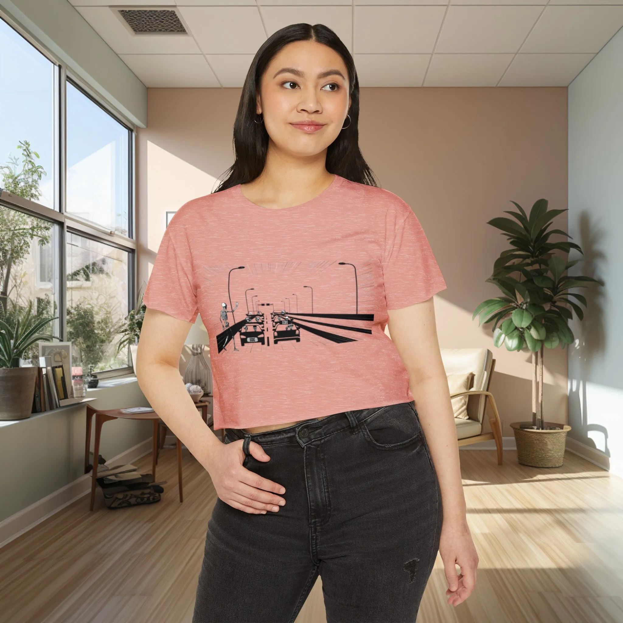 Women's "Aye Taxi" Festival Crop Top. Graphic T-Shirt, Streetwear, Branded T-Shirt, Original Design, Unisex, Crop Top, Summer Shirt, NYC
